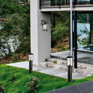 Svítidlo Viokef černá/čirá hliník/akryl