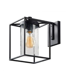 Svítidlo Viokef černá/čirá ocel/sklo