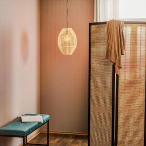 Svítidlo Viokef světle hnědý ratanové dřevo