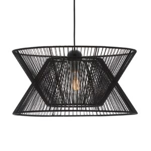 Svítidlo Viokef černá plast/lano