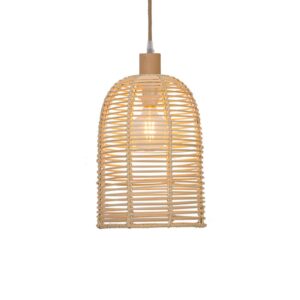 Svítidlo Viokef světle hnědý ratanové dřevo