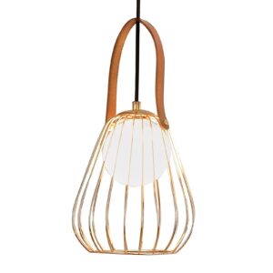 Svítidlo Viokef zlatý/černý/bílý kov