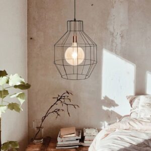 Svítidlo Viokef černý/měď ocel s elektrostaticky naneseným lakem