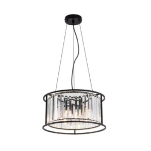 Svítidlo Viokef černá/čirá sklo/ocel