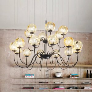 Svítidlo Vistosi černá/topas kov/sklo