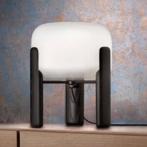 Svítidlo Vistosi bílá/černá sklo/dřevo