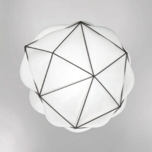 Svítidlo Vistosi bílá lesklá/černá sklo/kov