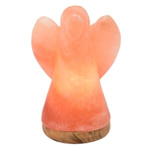 Svítidlo Wagner Life jantar/tmavé dřevo solný kámen/dřevo