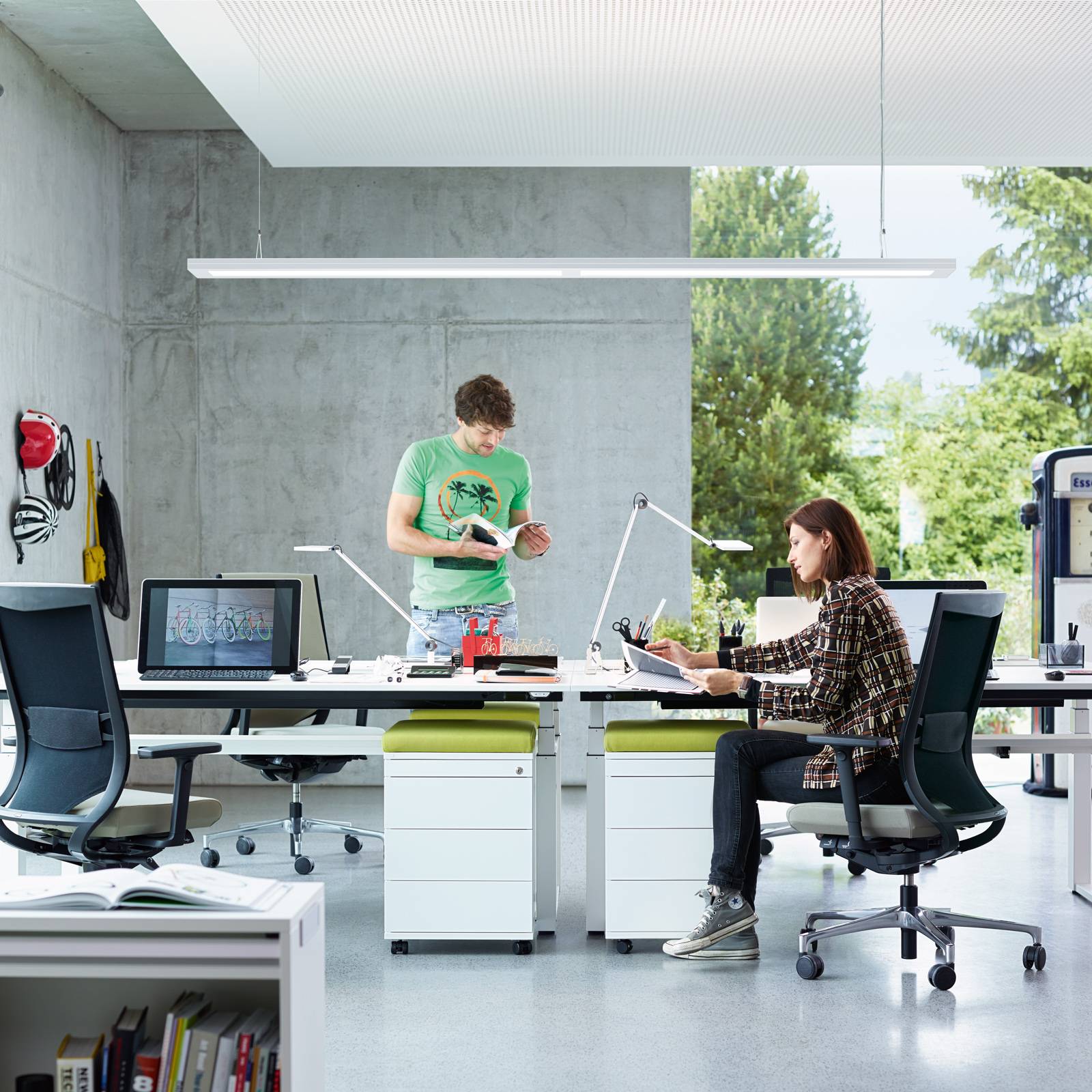 Waldmann LED závěsné světlo Lavigo DPP 16000/840/D EB bílá, Pracovna / kancelář, ocel, plast, 112W, P: 124.5 cm, L: 20 cm, K: 3.6cm - Image 3