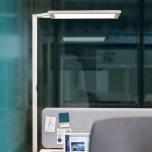 Svítidlo Waldmann bílý/satinovaný hliník/plast/ocel