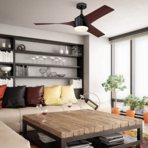 Svítidlo Westinghouse ořech/matná černá/opálová bílá plast ABS/sklo/ocel