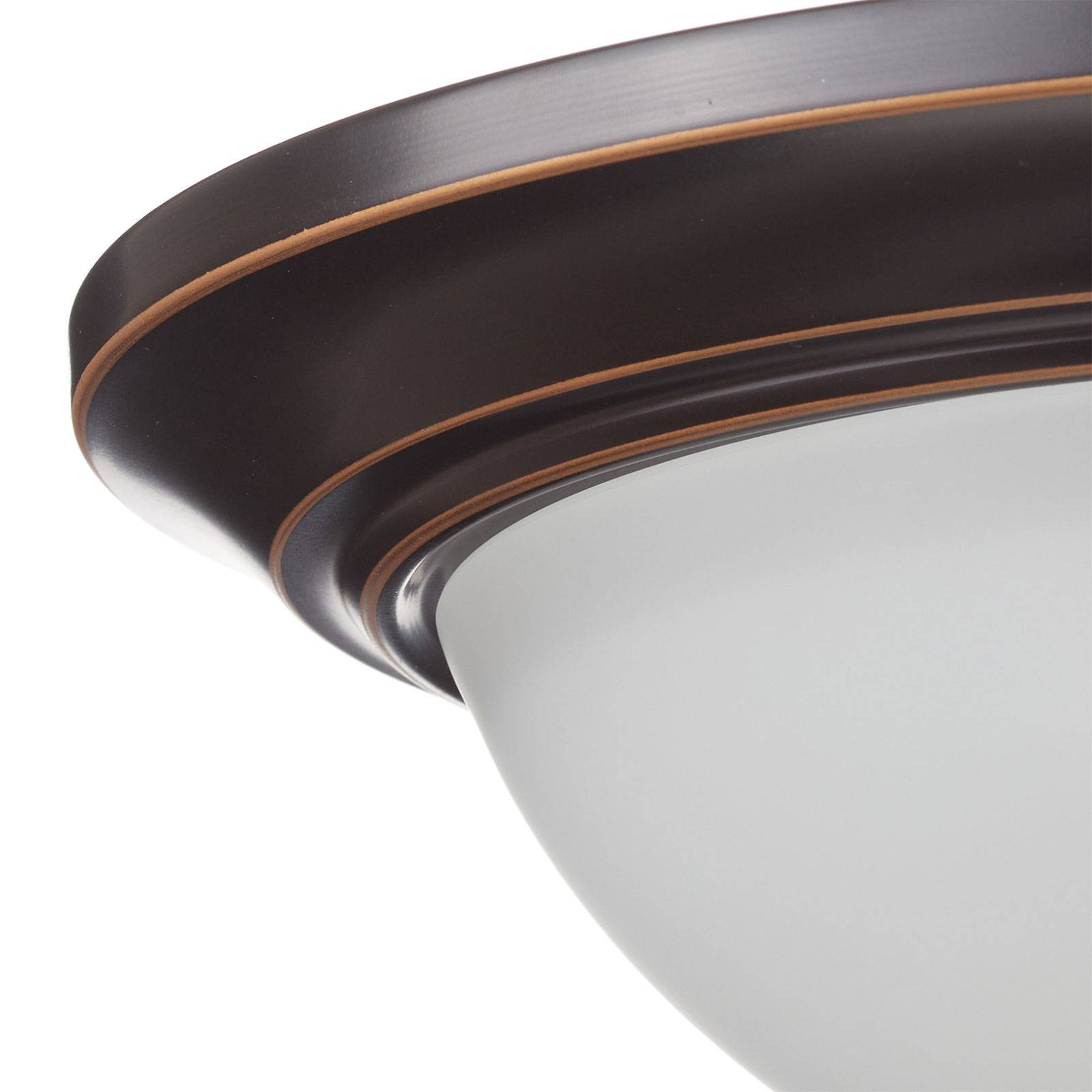 Westinghouse Harwell stropní světlo, bronz, Obývací pokoj / jídelna, kov, sklo, E27, 40W, K: 16cm - Image 4