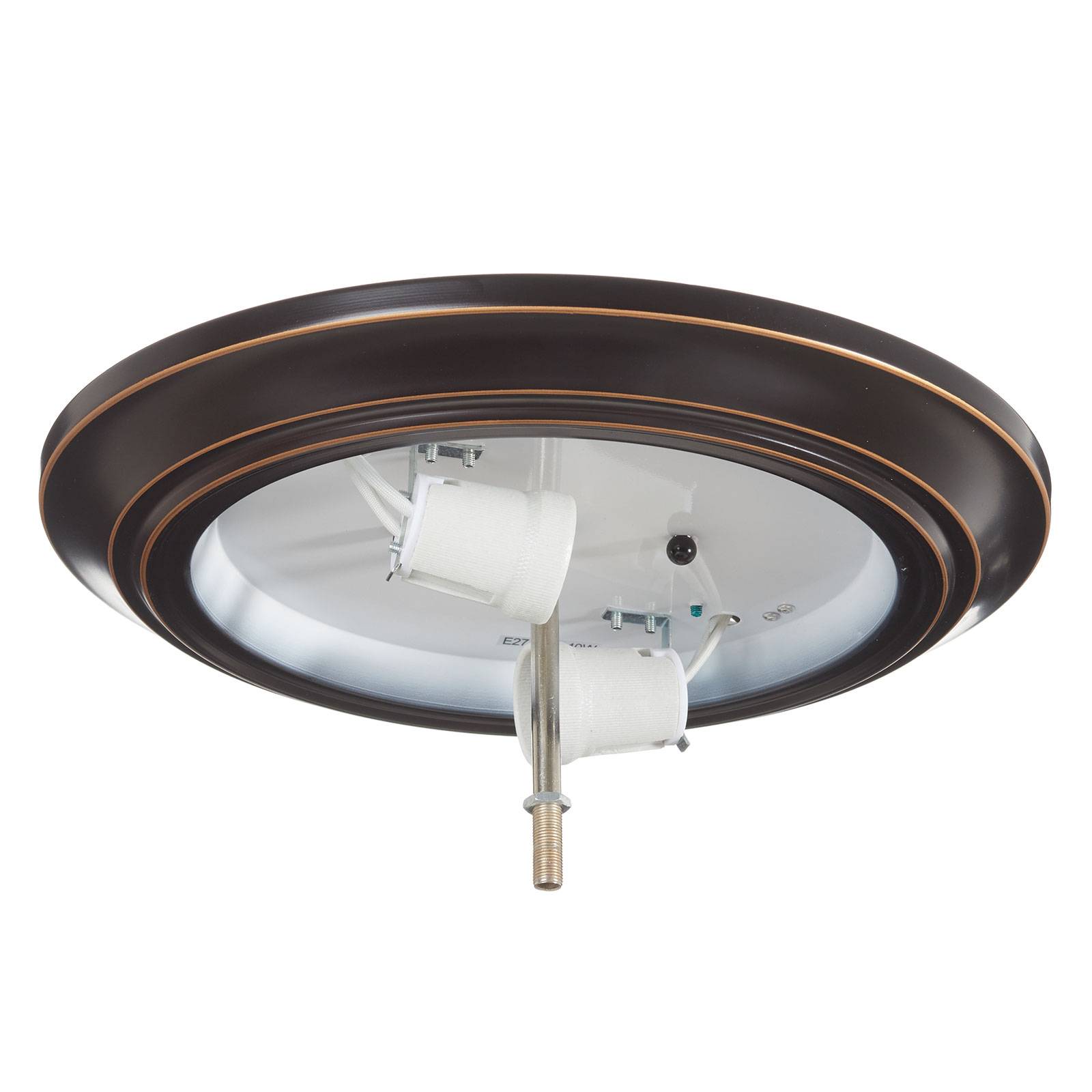 Westinghouse Harwell stropní světlo, bronz, Obývací pokoj / jídelna, kov, sklo, E27, 40W, K: 16cm - Image 5