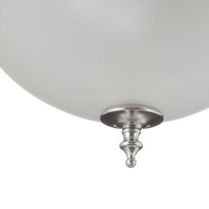 Svítidlo Westinghouse nikl/bílý kov/sklo