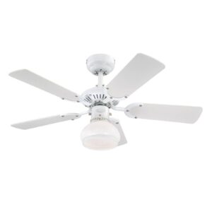 Svítidlo Westinghouse bílá/buk ocel/dřevo/sklo