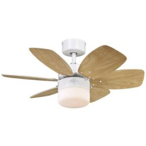 Svítidlo Westinghouse bílá/javor světlý/opálová bílá kov/dřevo/sklo