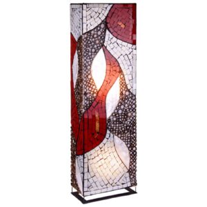 Svítidlo Woru bílá/hnědá mušle/sklo/kov