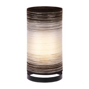 Svítidlo Woru černý/bílý kov/vlákna