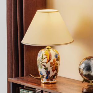 Svítidlo austrolux by Kolarz bílá/zlatá/pestrá keramika/textil