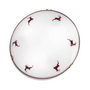 Svítidlo austrolux by Kolarz bílá/červená sklo