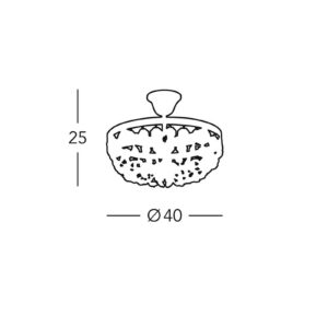 Svítidlo austrolux by Kolarz zlatá/čirá kov/křišťál