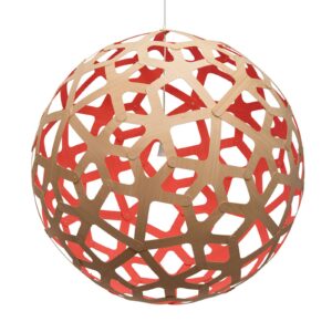 Svítidlo david trubridge bambus/červená bambus