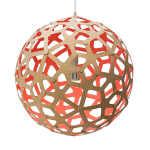 Svítidlo david trubridge bambus/červená bambus