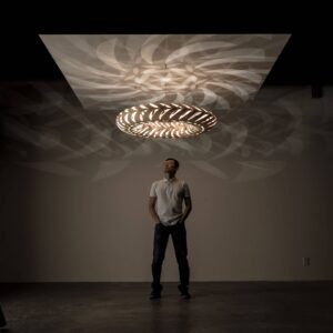 Svítidlo david trubridge přírodní bambus/hliník/nylon/nerezová ocel