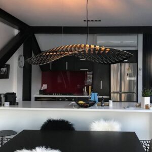 Svítidlo david trubridge černá bambus/nylon