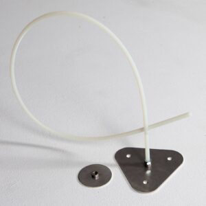 Svítidlo degardo bílý průsvitný/hliník polyetylen/kov