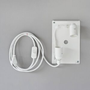 Svítidlo lumbono světle hnědý juta-textil/ocelový plech/železný drát