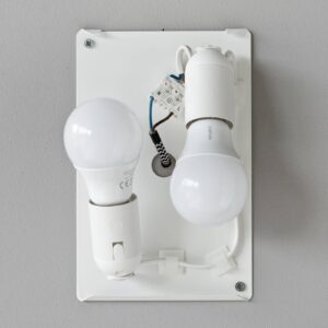 Svítidlo lumbono ratan světlý ratan/ocelový plech/železný drát