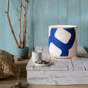 Svítidlo lumbono bílý/modrý plachtovina/kov