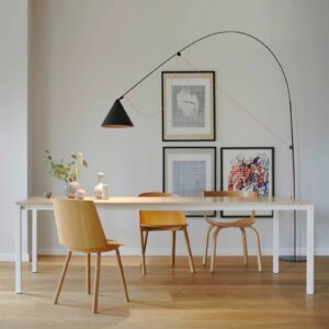 Svítidlo midgard černý/oranžový recyklovaný plast/sklolaminát/ocel/textil