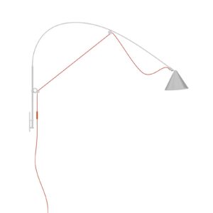 Svítidlo midgard hedvábně šedá/oranžová recyklovaný plast/sklolaminát/ocel/textil