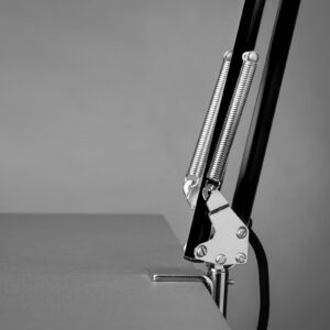 Svítidlo midgard černá/bílá/ocel hliník/ocel/textil