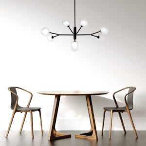 Svítidlo miloox by Sforzin čirá/černá sklo/kov