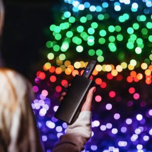 Svítidlo twinkly černé plast