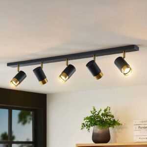 Svítidlo Arcchio černá/zlatá železo/hliník