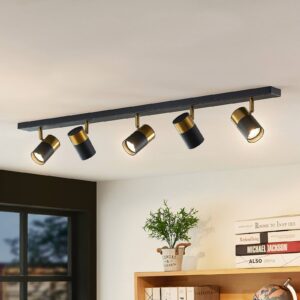 Svítidlo Arcchio černá/zlatá železo/hliník