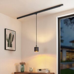 Svítidlo Arcchio černá/zlatá ocel/plast/textil