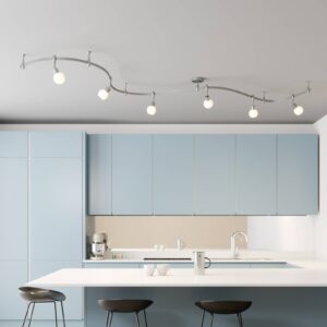 Svítidlo Arcchio stříbrnošedá/bílý kov/sklo