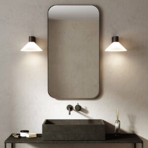 Svítidlo Astro černá/bílá zinek/sklo