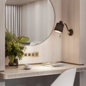 Svítidlo Astro černá/zlatá zinek