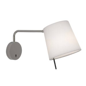 Svítidlo Astro niklová matná/slonovina kov/textil