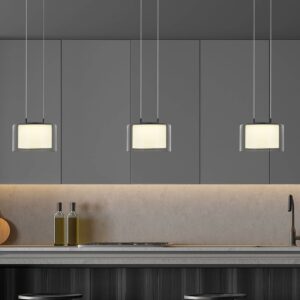 Svítidlo BANKAMP antracit/kouřově šedá hliník/křišťálové sklo