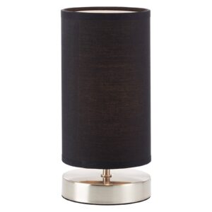 Svítidlo Brilliant černá/železo textil/kov