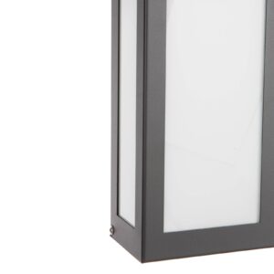 Svítidlo CMD antracitová/bílá nerezová ocel/opálové sklo