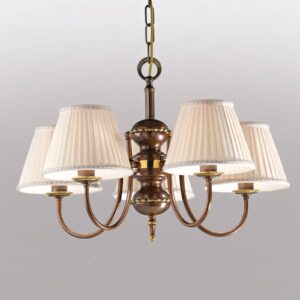 Svítidlo Cremasco slonovina/starožitná mosaz látka/kov