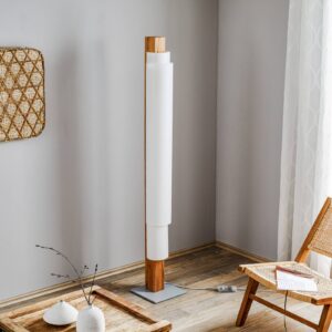 Svítidlo Domus hnědá/bílá/hliník dřevo/lunopal/ocel